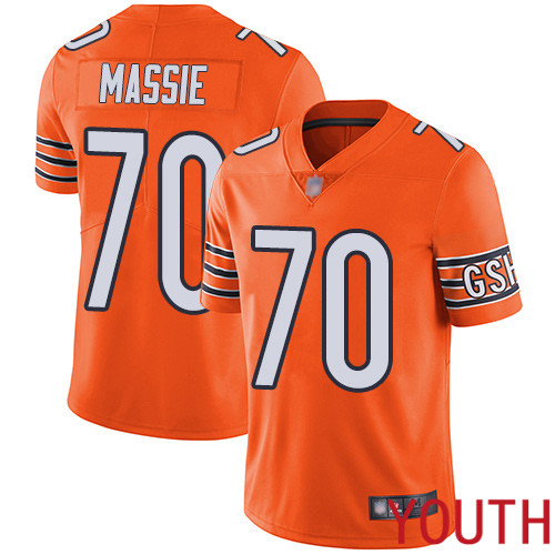 Chicago Bears Limited Orange Youth Bobby Massie Alternate Jersey NFL Football #70 Vapor Untouchable
